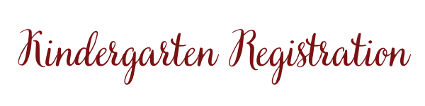 Kindergarten Registration Header