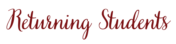 Returning Students Header
