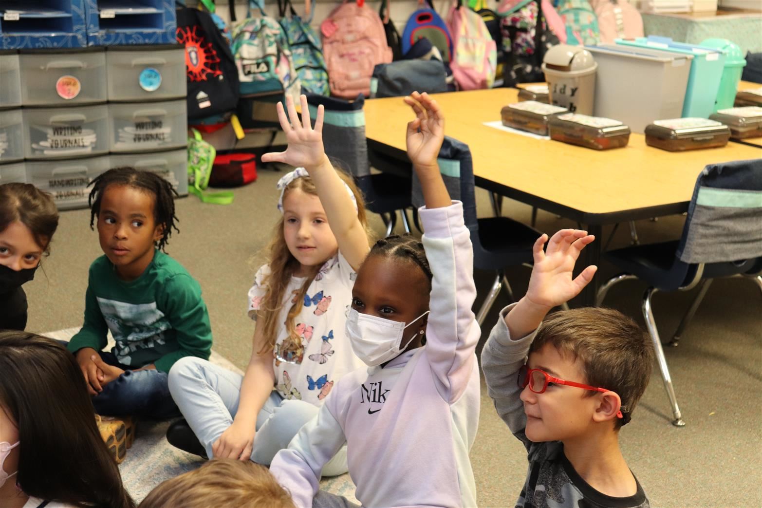Elementary students at Roberts ES