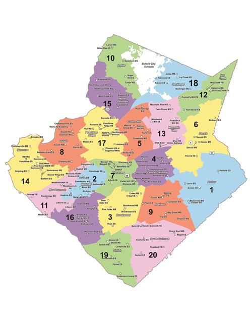 School and Cluster location map 2022-23