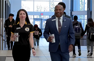  Dr. Watts visits a school and discusses E-SPLOST