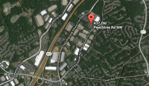 map of Suwanee building location