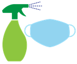 Personal Protective Equipment - cleaning supplies and masks
