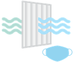 Ventilation systems and personal protective equipment like masks