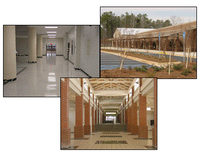 various building hallways and entrances