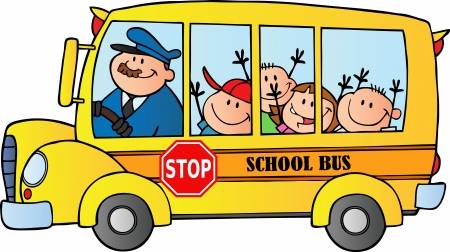 Kids on a school bus.