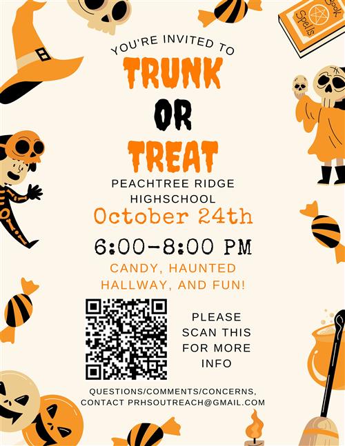 Trunk or Treat Informational Flyer