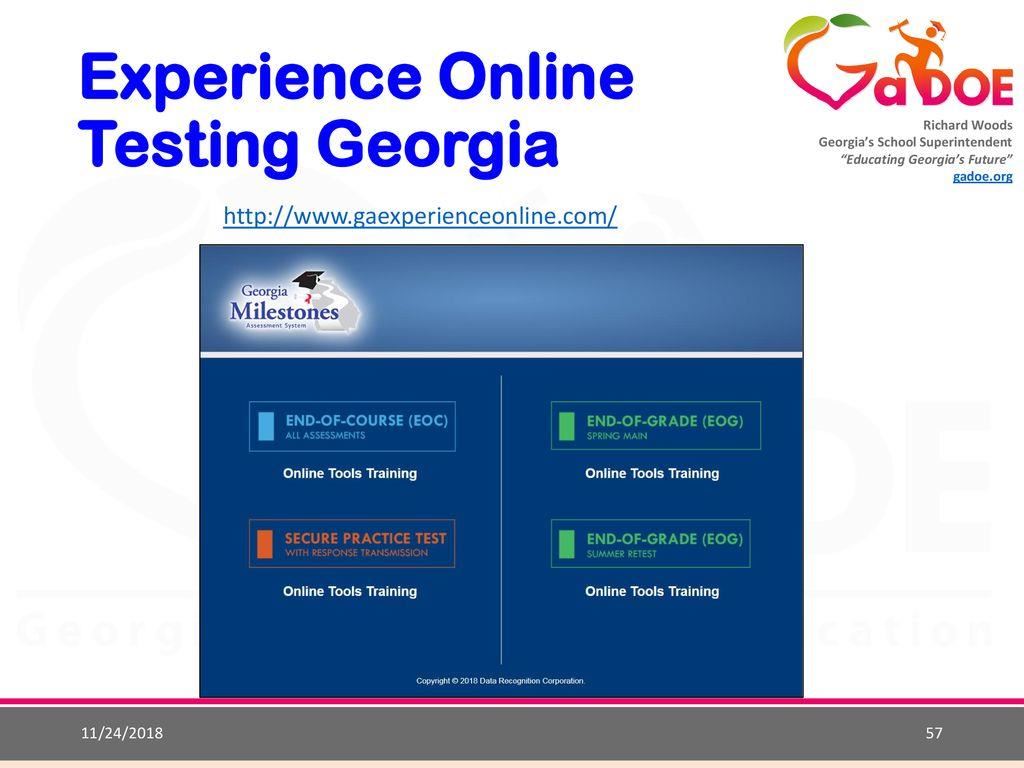 Experience Online Testing Georgia Logo 