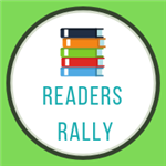 readers rally with stack of books 