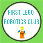 first lego robotics club with lego man 