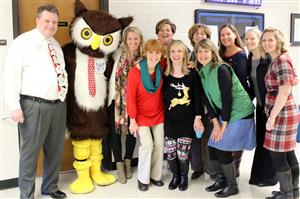 Ms. Sokol and others with Dr. Whooo 