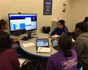 Students working at GIVE 
