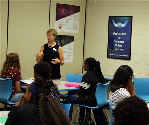 Dr. Johnson at McConnell Middle 