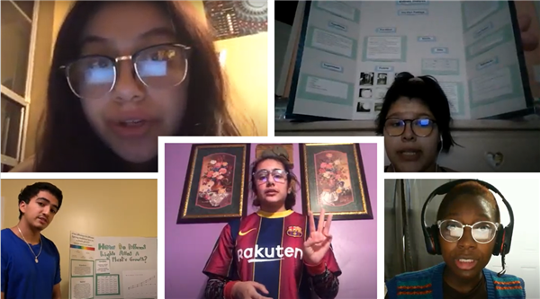 A photo from our 2020-2021 virtual science fair!