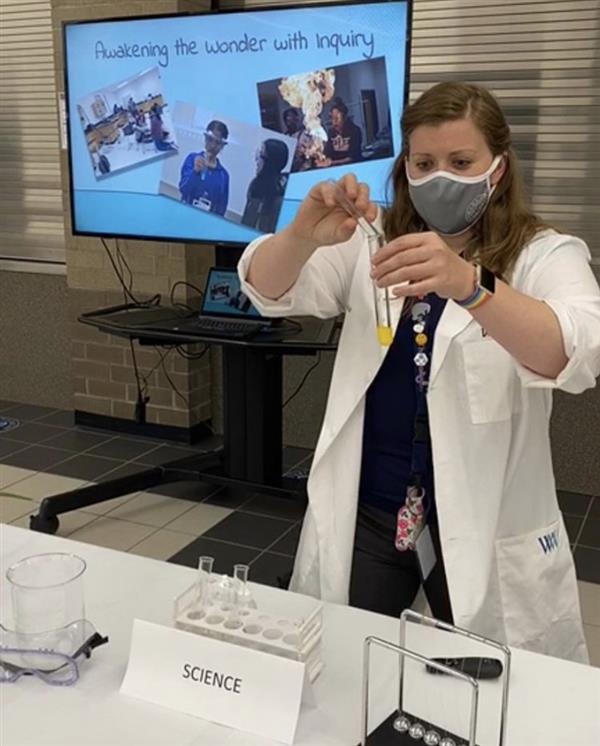 Dr. Dunham demonstrates science!